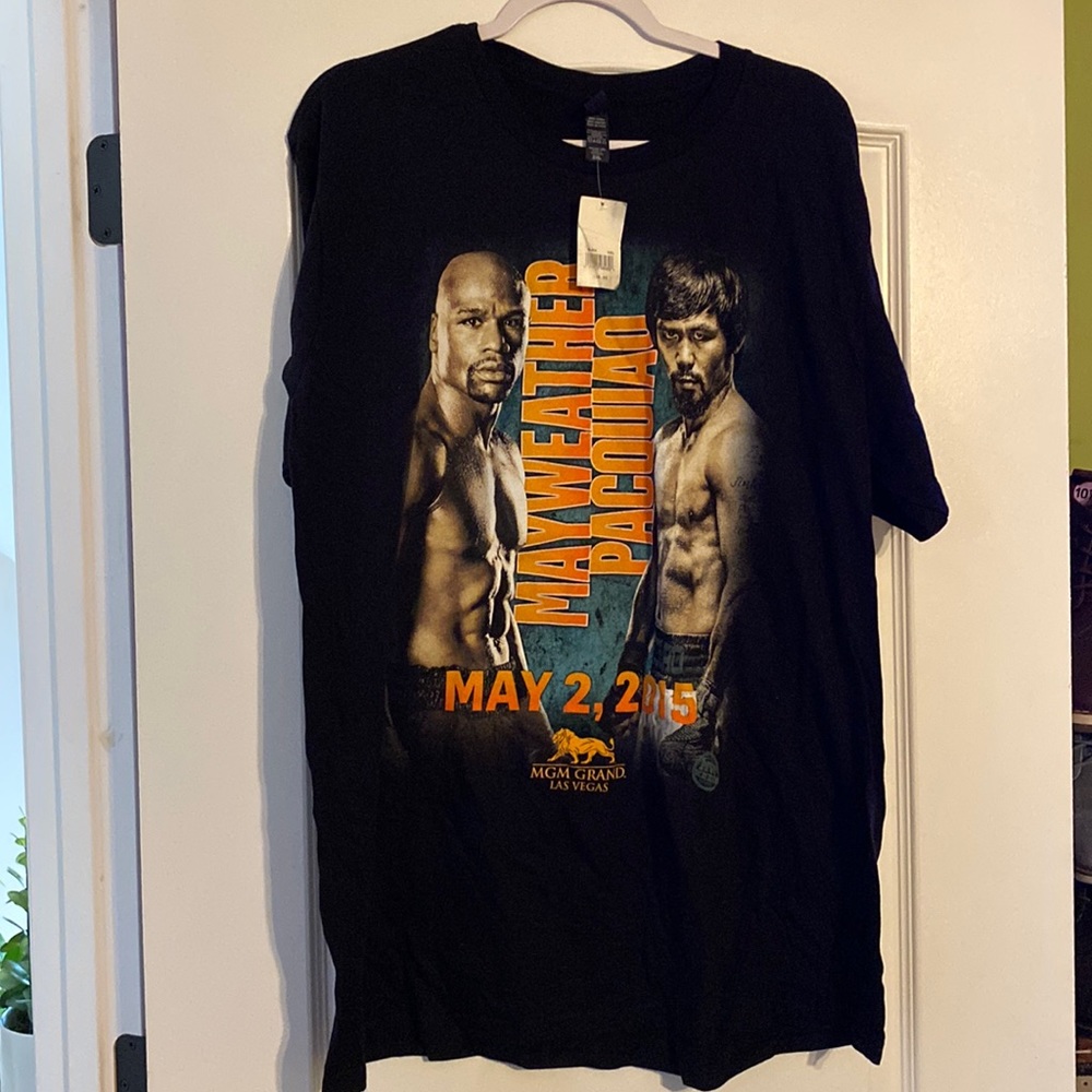 2XL Mayweather & Pacquiao shirt 2015 memorabilia NWT